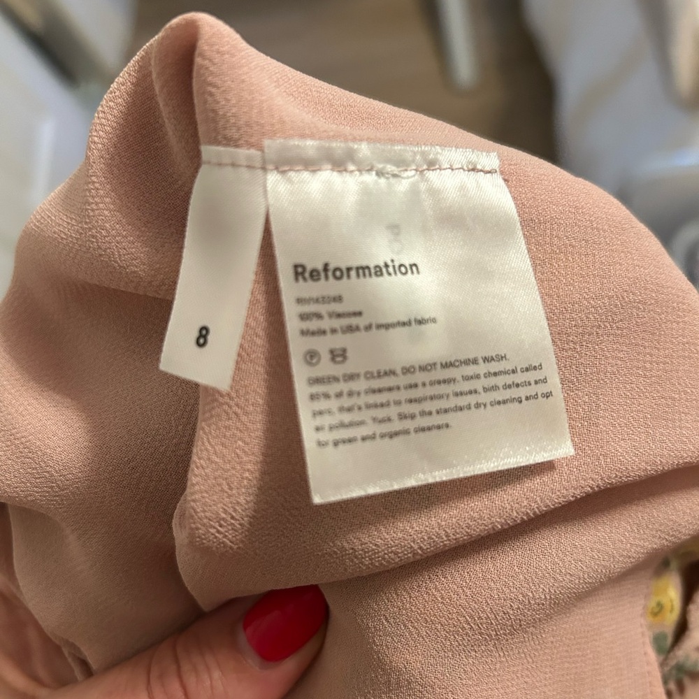 Reformation Pink Floral Maxi Dress - Picture 6 of 6